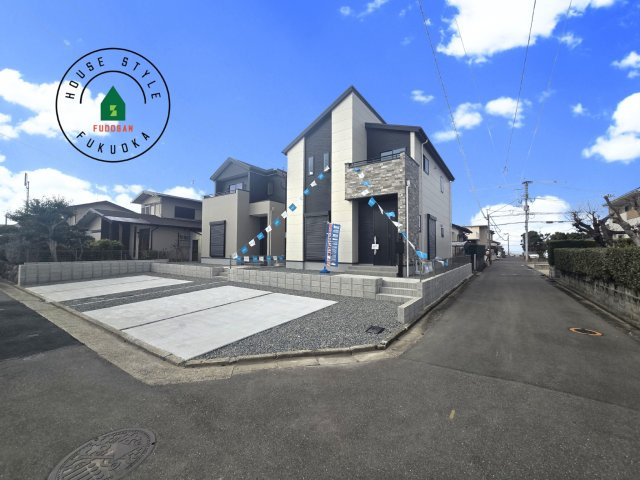 福岡市東区美和台4丁目第2-2棟（2号棟）の前面道路含む現地写真|見学の時間などお気軽にお問い合わせ下さい。