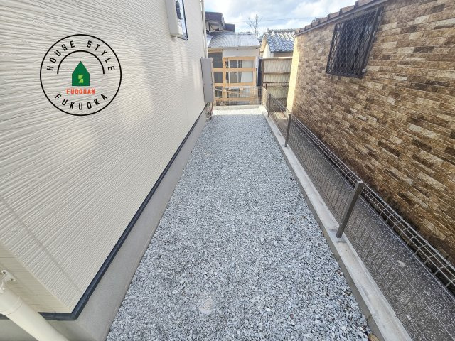 福岡市南区皿山4丁目第3-2棟（1号棟）の庭|お庭で自由な時間を過ごせます。