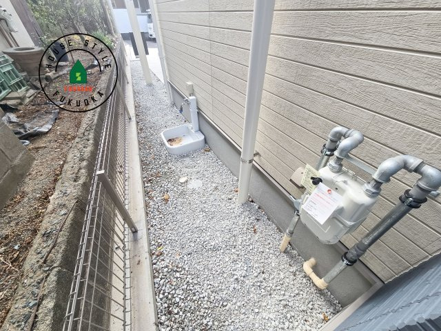 福岡市南区皿山4丁目第3-2棟（2号棟）の庭|お庭で自由な時間を過ごせます。