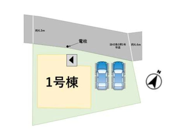福岡市城南区友丘5丁目第1-1棟（1号棟）の区画図|配置図