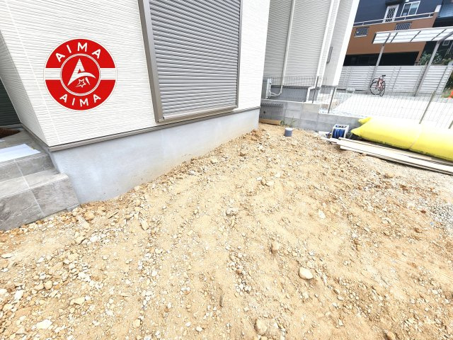 糸島市前原中央3丁目第1-3棟（2号棟）の外観|お庭で自由な時間を過ごせます。