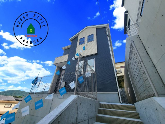 糟屋郡宇美町若草1丁目第4-3棟(4号棟)の外観|デザイン性のある外観です。