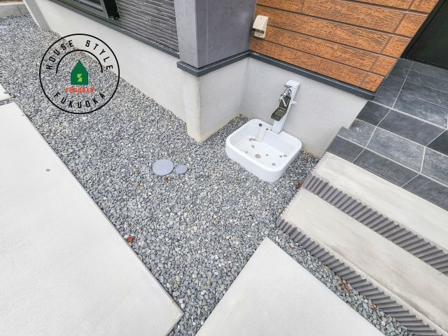 春日市弥生7丁目第1-3棟(1号棟)の庭|お庭で自由な時間を過ごせます。