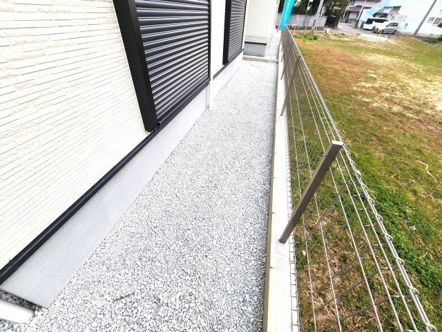 太宰府市通古賀5丁目第3-6棟(2号棟)の庭|お庭で自由な時間を過ごせます。