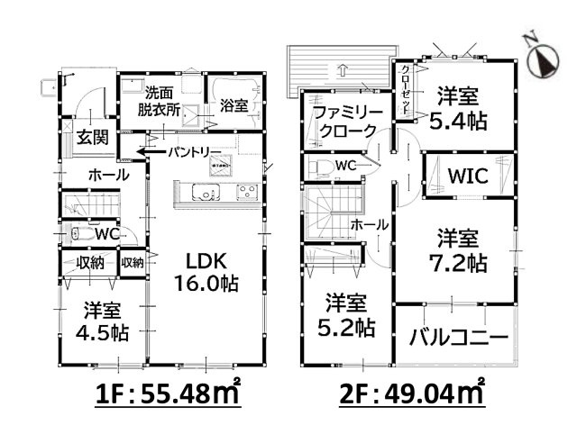 太宰府市通古賀5丁目第3-6棟(2号棟)の区画図|配置図(2号棟)