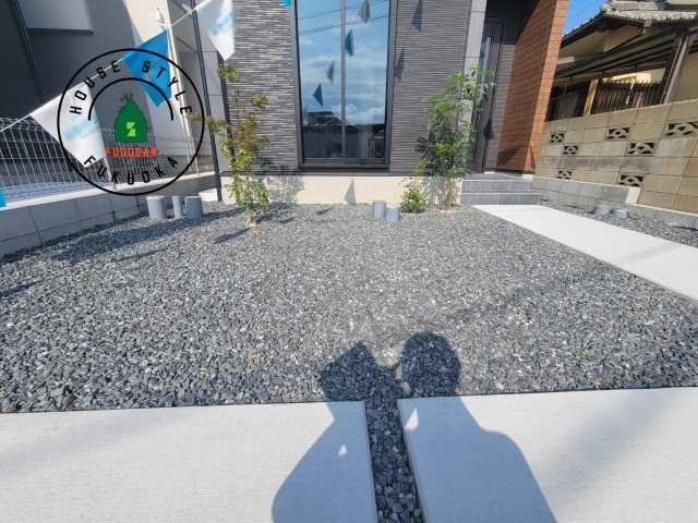 太宰府市都府楼南5丁目第1-3棟（3号棟）の庭|お庭で自由な時間を過ごせます。