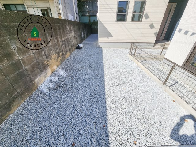 福岡市南区鶴田4丁目第4-3棟（1号棟）の庭|お庭で自由な時間を過ごせます。