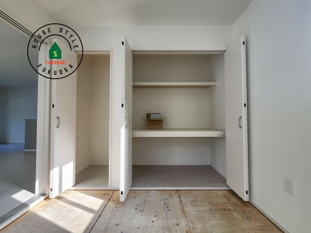 福津市福間南1丁目第3-2棟（2号棟）の収納|大きなスペースがあり、収納には困りません。