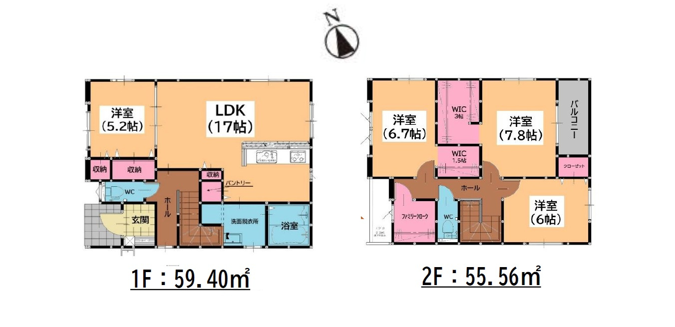 糟屋郡宇美町宇美中央1丁目第3-6棟(4号棟)の区画図|配置図(4号棟)