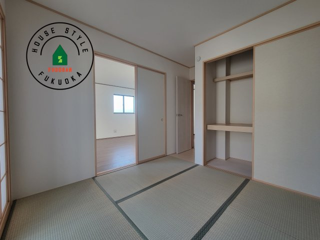 福岡市早良区重留4丁目第1-4棟（C号棟）の和室|将来的に、琉球畳を引きまして和室風にすることも可能です。