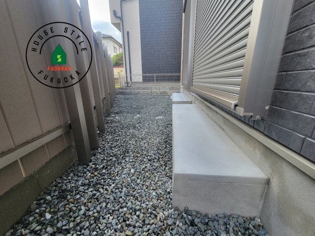 福岡市早良区有田4丁目第1-4棟（B号棟）の庭|お庭で自由な時間を過ごせます。