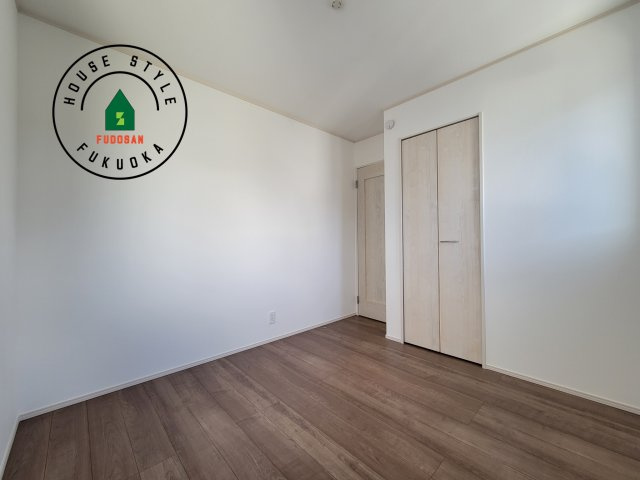 福岡市早良区有田4丁目第1-4棟（B号棟）の和室|将来的に、琉球畳を引きまして和室風にすることも可能です。