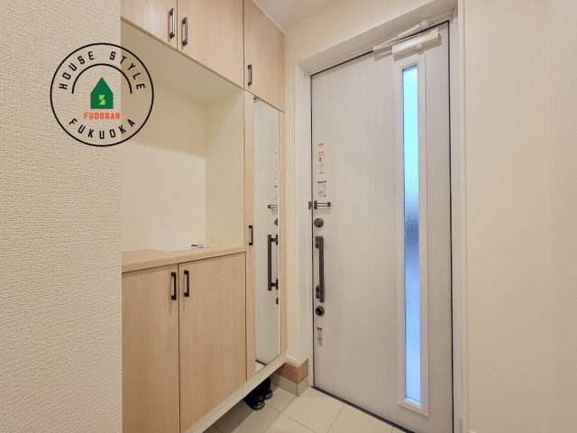 福岡市中央区笹丘2丁目第1-5棟（1号棟）の防犯設備|二重ロックでしっかり防犯対策ができます。