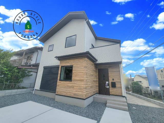 福岡市早良区野芥6丁目第6-1棟（1号棟）　の外観|デザイン性のある外観です。