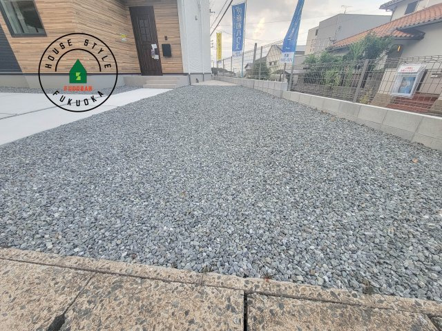 福岡市早良区野芥6丁目第6-1棟（1号棟）　の庭|お庭で自由な時間を過ごせます。