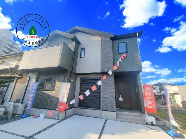 福津市西福間3丁目第2-1棟（1号棟）　の外観|デザイン性のある外観です。