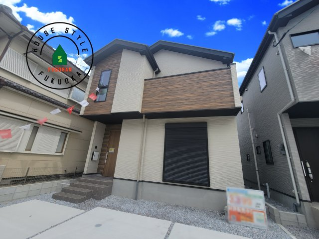 糟屋郡須恵町大字旅石第5-２棟（1号棟）　の外観|デザイン性のある外観です。