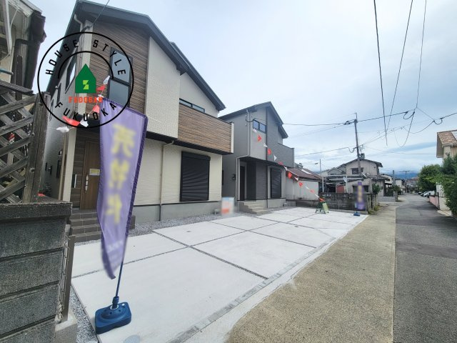 糟屋郡須恵町大字旅石第5-２棟（1号棟）　の前面道路含む現地写真|見学の時間などお気軽にお問い合わせ下さい。