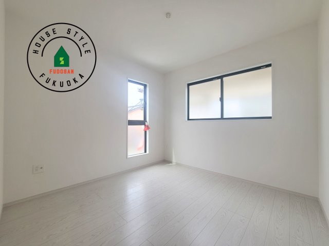 糟屋郡須恵町大字旅石第5-２棟（1号棟）　の和室|将来的に、琉球畳を引きまして和室風にすることも可能です。