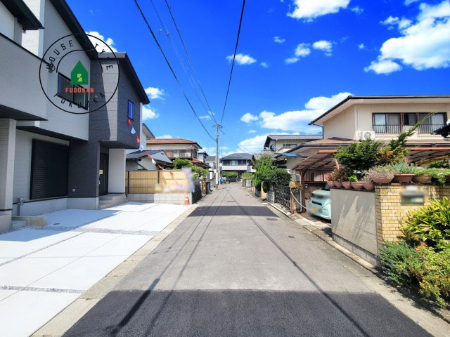 福岡市西区福重3丁目第4-2棟（1号棟）　の前面道路含む現地写真|前面道路です。