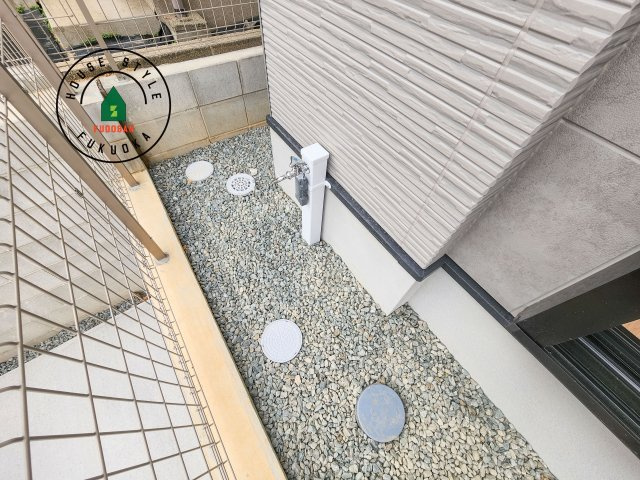 福岡市東区八田3丁目第3-2棟（1号棟）　の庭|お庭で自由な時間を過ごせます。