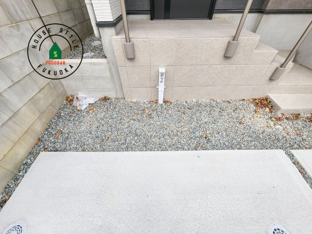 福岡市東区八田3丁目第3-2棟（2号棟）　の庭|お庭で自由な時間を過ごせます。