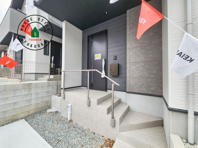 福岡市東区八田3丁目第3-2棟（2号棟）　の外観：施工例|おでかけの時も帰った時も、「我が家」を最初に感じでもらえる素敵な空間に。