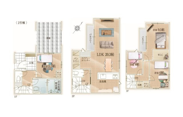 春日市春日原北町5丁目第1-2棟（2号棟）　