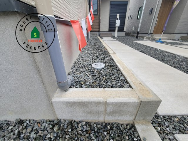 福岡市東区土井2丁目第3-4棟（1号棟）　の庭|お庭で自由な時間を過ごせます。