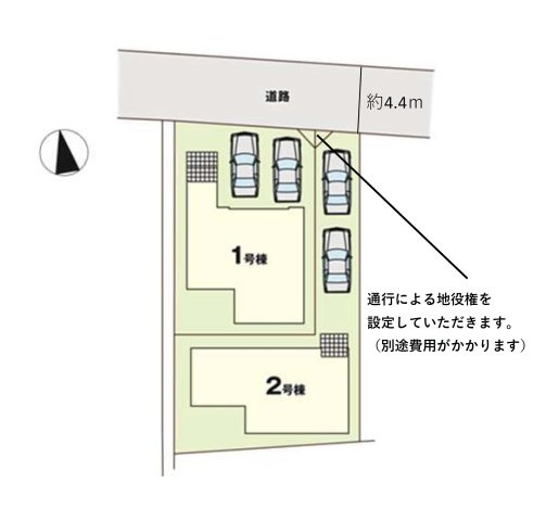 福岡市南区皿山1丁目第6-2棟（2号棟）　の区画図|配置図（2号棟）