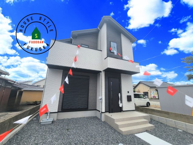 糟屋郡須恵町新原第1-1棟（1号棟）　の外観|デザイン性のある外観です。