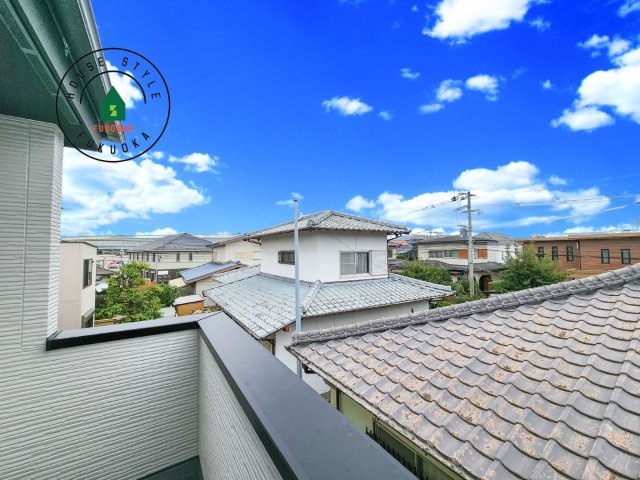 福岡市西区石丸3丁目第5-1棟（1号棟）　の展望|窓から緑が見える物件も魅力的です。