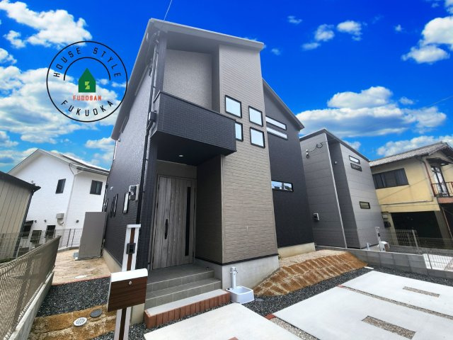 糟屋郡宇美町神武原1丁目第1-3棟（2号棟）　の外観|デザイン性のある外観です。