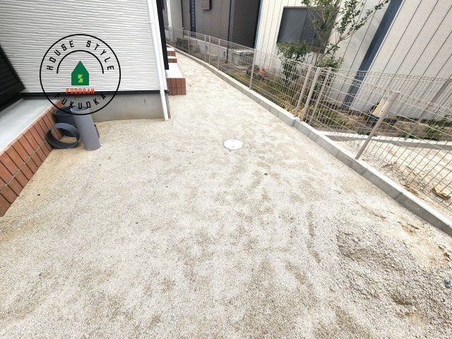 糟屋郡宇美町神武原1丁目第1-3棟（3号棟）　の庭|お庭で自由な時間を過ごせます。