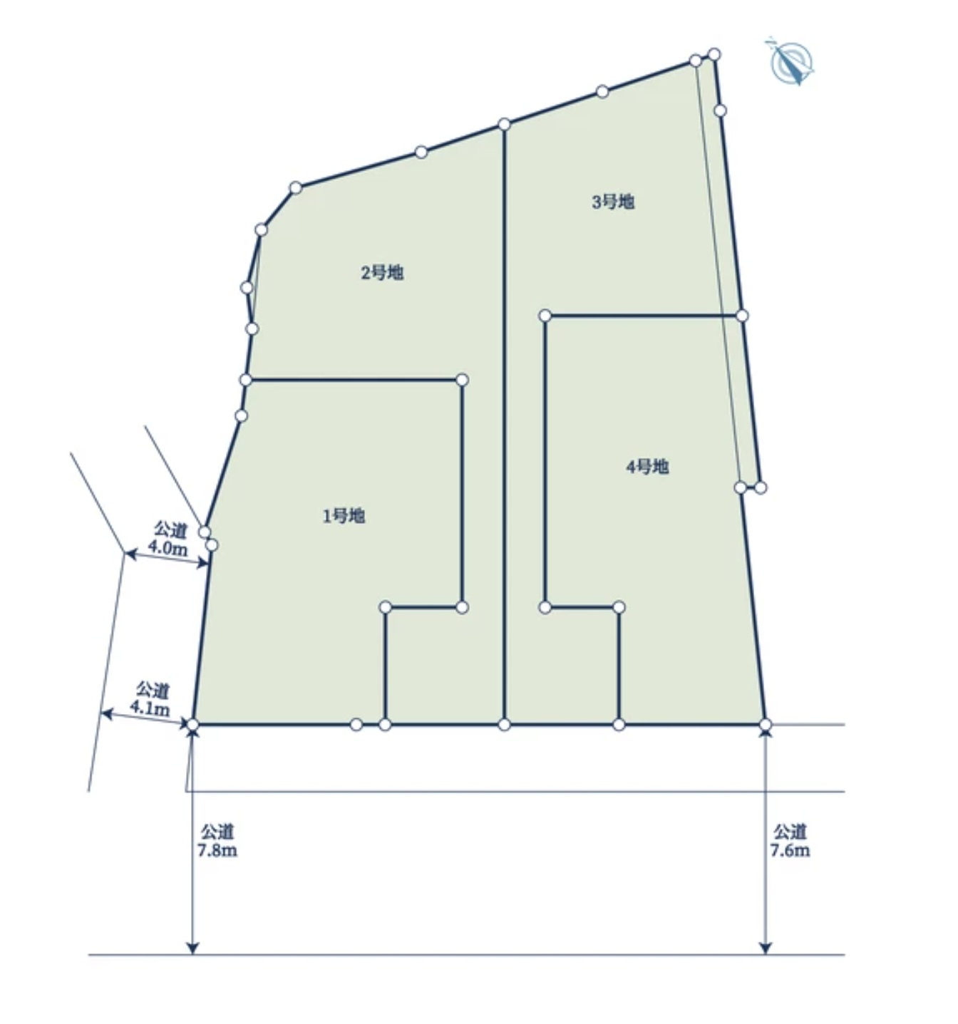 福津市宮司4丁目第4-4棟（3号棟）　の区画図|配置図（3号棟）