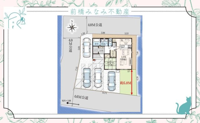 高崎市倉賀野町13期　限定1棟　グラファーレ　新築建売の区画図