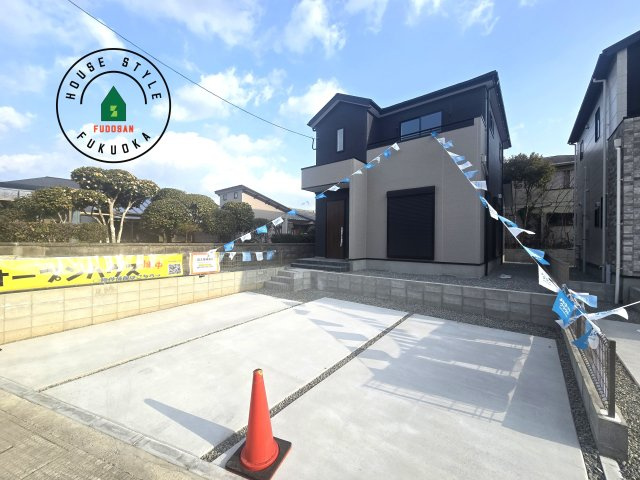 福津市福間南5丁目第6-2棟（1号棟）の外観|デザイン性のある外観です。