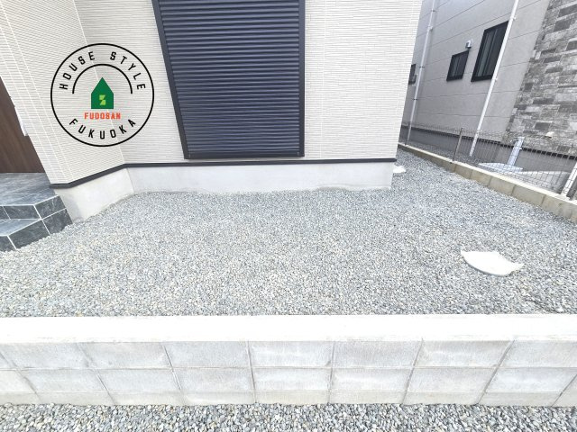 福津市福間南5丁目第6-2棟（1号棟）の庭|お庭で自由な時間を過ごせます。