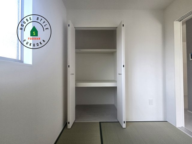 福津市福間南5丁目第6-2棟（1号棟）の内観：施工例|大きなスペースがあり、収納には困りません。