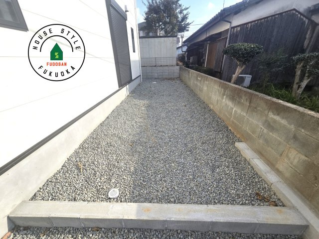 福津市福間南5丁目第6-2棟（2号棟）の庭|お庭で自由な時間を過ごせます。