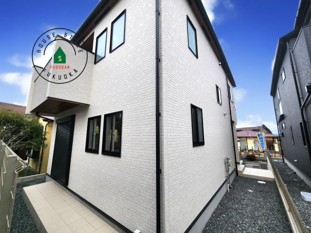 大野城市つつじヶ丘3丁目第1-2棟（2号棟）の外観|デザイン性のある外観です。