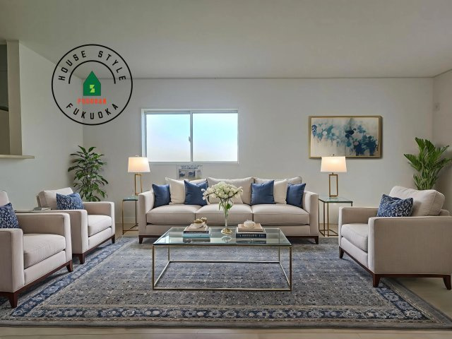 福岡市早良区重留1丁目第7-1棟(１号棟)の居間・リビング|明るく開放的なリビングダイニングは豊かな陽光が注ぎ込み、やすらぎの空間を演出してくれます。ご家族で楽しいひとときをお過ごし下さい。※家具はCGを合成したものです。