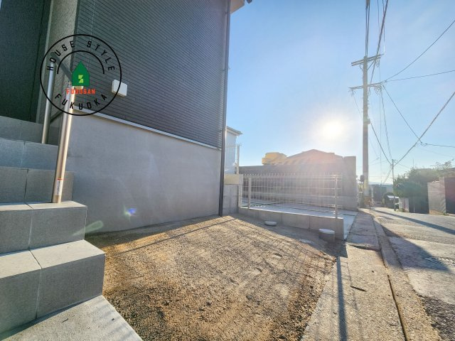 福岡市早良区飯倉2丁目第1-2棟（A号棟）の庭|お庭で自由な時間を過ごせます。