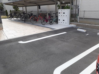 【駐車場】 | ヴァンベールⅡ | 駐車場があるので、車を買う予定の方も安心です