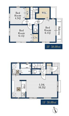 東久留米市浅間町2丁目 売地 西武池袋線 ひばりヶ丘駅の土地図