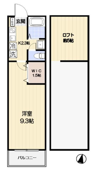 コンフォルト東伏見の間取り|間取図