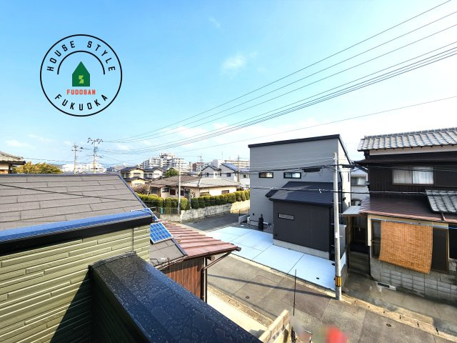 福岡市東区奈多1丁目第3-1棟（1号棟）の展望|窓から緑が見える物件も魅力的です。