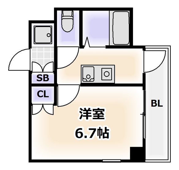 【間取り】 | ドミール桜川Ⅱ