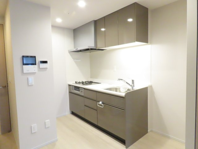 ザ・プレミアム長崎駅前のキッチン|3口コンロのシステムキッチン