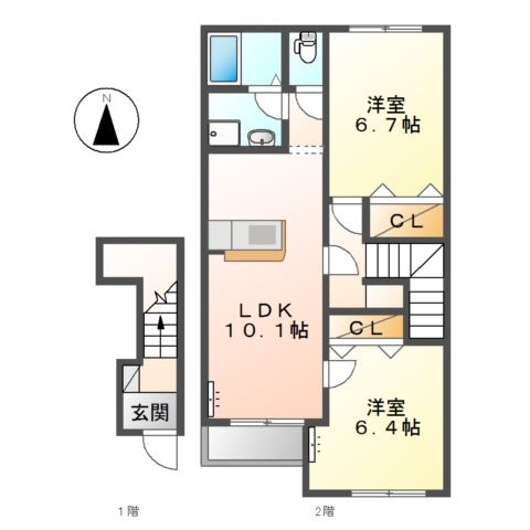ヒールコートGOTOの間取り